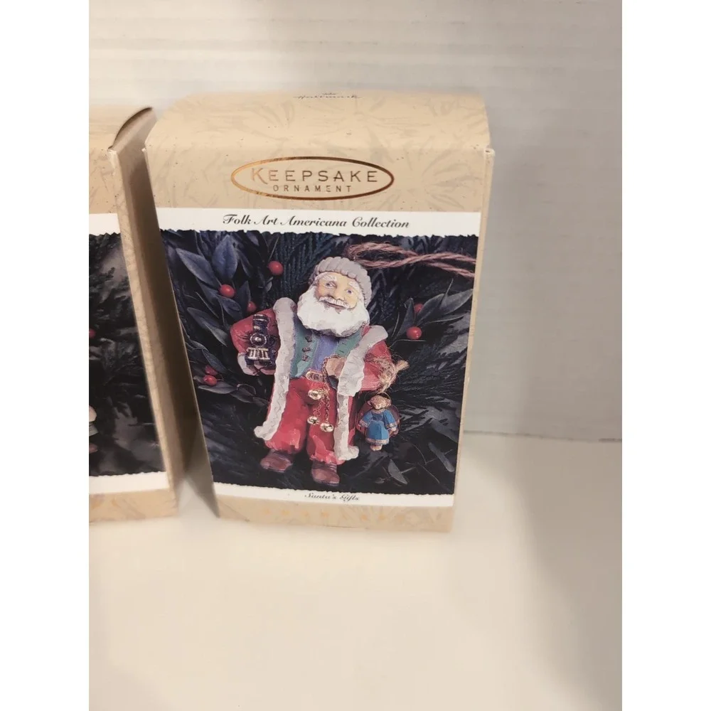 Vintage Hallmark Showcase Mrs. Claus and Santa's Keepsake Ornaments‎ NIB 1996